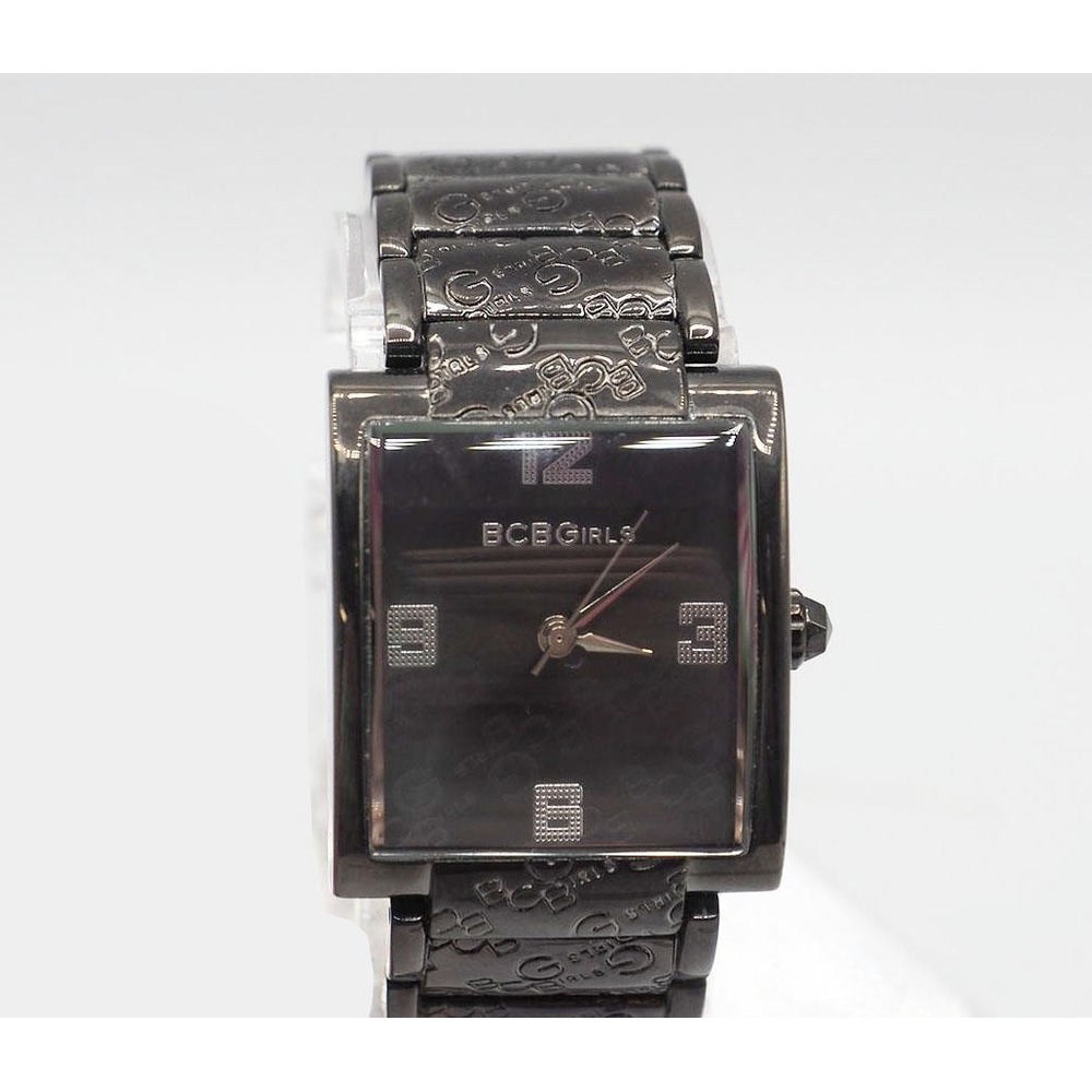 BCBGirls Analog Quartz Ladies Watch Gunmetal Rectangular GL4037 27mm